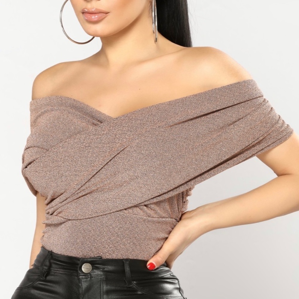 Ex Sir bodysuit (rose gold) (Fashion Nova)
